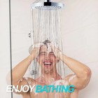 Luxury Shower Head High Pressure Rain Bathroom Chrome Showerhead Adjustable