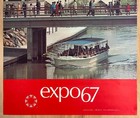 1967 Expo67 Expo 67 Montreal World   s Fair Poster Canadian Pavillion Vintage