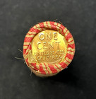 1956 D Lincoln Wheat Cent Original Bank Wrap Roll Federal Reserve Obw Penny Roll