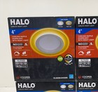 6pk Halo 4 In  White New Construction Integrated Led Recessed W night Light