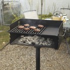 Pilot Rock Heavy-duty Jumbo Steel Park-style Charcoal Grill  24 1 4in  X 16