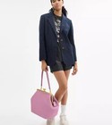 Coach Large Oversized Kisslock Frame Bag coin Purse Pink rose