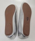 Soda Women s Silver Ballerina Slip On Flats Round Toe Shoes Size 6 New