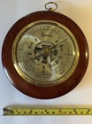 Vintage Precision Barometer Abercrombie   Fitch Round Maple West Germany