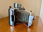 Vintage Polaroid Automatic 100 Land Camera In Leather Case Flash   Bulbs