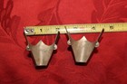 Vintage Horse Shoe Theme Western Cowboy Boot Tips Engraved Pair