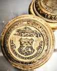 Vintage Brass Door Knob From The Colorado State Capitol - Knobs Only  Seal