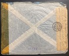 1943 Cairo Egypt Dual Censored Airmail Cover To New York Usa