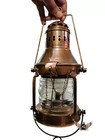Nautical Antique Maritime Brass Boat Light Hanging Oil Lamp Ship Anchor Lantern