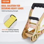 Vevor 10 Pack Ratchet Tie Down Straps 10000 Lbs 2  X 30  Heavy Duty For Cargo