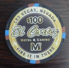  100 El Cortez Hotel   Casino Lv  Nv Vegas Matt  fire It In There  Casino Chip