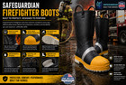 Safeguardian Firefighter Boots Flame - Chemical Resistant Steel Toe Brand New