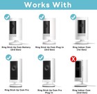 Ring Camera Mount Bracket 2 Pack 360 Adjustable No Drill Weatherproof Wall Mount