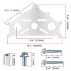 Zibopar Engine Stand Adapter Plate For Chevy Ls1 Ls Duramax Bbc Sbc Silver
