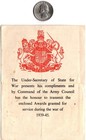 Ww2 Wwii British Army Military Medal Certificate Document Leaflet 6 Awards