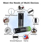 18650 Rechargeable Battery 8 Pack 3 7v 9900mah Li-ion Batteries For Flashligh   