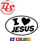 6  Got Jesus Loves You Vinyl Decal Religion Christ Church God Faith Love Nobs