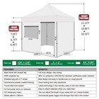 Ez Pop Up Canopy 10 X 10 Ez Pop Up Waterproof Tent 4 Side Walls   Weight Bags