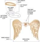 Pet Krewe Angel Dog Costume - Dog Angel Wings - Harness Attachment  One Size   