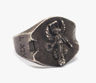Ancient Roman Legionary Silver Ring Legion Xix  Undevigesima 10 Ad Artifact
