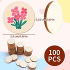 100 Pack Unfinished Wood 1 Inch  diameter   1 8  thickness   Wood