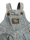 Vintage Oshkosh Bgosh Denim Vestbak Overall Unisex Baby 6-9 Bubble Long Romper
