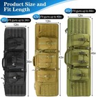 36  42  46  Tactical Double Rifle Bag Gun Range Padded Backpack Carry Case Bag