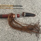 Rare Vintage African Tribal Spear Set With Quiver