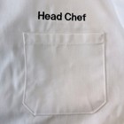 S h White Men s Chefs Coat With  head Chef  Embroidered On Chest 3xl