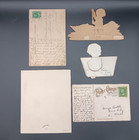 Mixed Lot Of Five Vintage Valentine s Day Cards  Some As Early As 1910