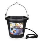 Farm Innovators Fb-80r Rubber 3 Gallon Flat Back Heated Bucket  70 Watt  Black