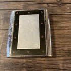 Metal Cigarette Case Holder Black And Silver Colored Vintage