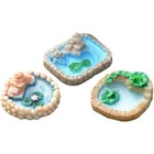 Lotus Flower Miniature Fairy Garden Accessories miniature Pond Lawn Garden Or   