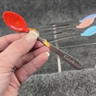 Vtg Gerber Munchkin Baby Spoons Stainless Steel Silicone Tips Set Of 6