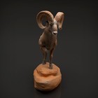 Big Horn Ram 3d Printed Resin Model Rr Diorama Unpainted Wildlife Animals Decor