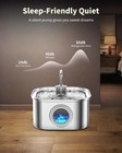 Stainless Steel Cat Water Fountain 3 2l Pet Drinking Fountain Dispenser For Cats