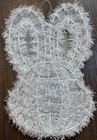 Easter Bunny Tinsel Door Wall Hanging Hanger Decoration Decor Rabbit Face