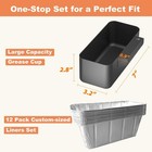 Grease Catcher For Blackstone Griddle With 12 Pack Durable Grease Cup Liners  la