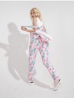Mishka Combearson Pink Animal Print Hooded Jumpsuit Faux Fur Zip Xs