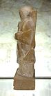 Vintage Unsigned Hand Carved Soapstone Sculpture Eskimo Inuit Hunter Figure