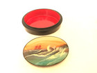      Large 1861 Aivazovsky Storm Ship     Russian Lacquer Box Fedoskino Vintage Ussr
