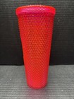2019 Holiday Edition Neon Pink Studded Tumbler New No Straw Rare