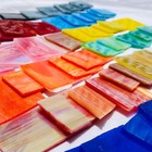 Mosaic Tiles Stained Glass Scraps Sheets For Crafts Bulk  Broken Glass Pieces  V