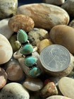 Sterling Silver Kingman Turquoise 4 Stone Adjustable Ring Southwestern