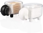 Whimsical Sheep Cotton Swab Holders - Functional Acrylic Canisters 2-piece