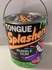 Vintage 1990 s Tongue Splashers Bubble Gum Full Unopened Container Paint Can Nos