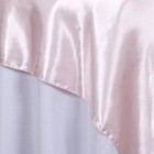 Blush 60x60  Satin Square Table Overlay Wedding Catering Supplies