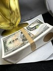 Vintage 5 000 Yen Ceramic Bank Stack Of Money Rare One Of A Kind Original Box