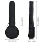Eringogo 5 String Banjo Soft Bag  Thick Padded Gig Bag With Dual Handle Wrap    
