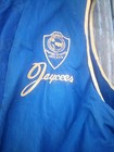 Champion Jaycees Vest 60s Pauls Valley Oklahoma Blue Gold Trim Large Vintage   